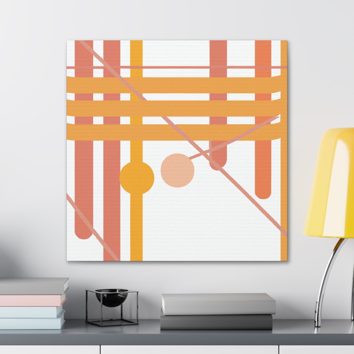 Lagoon Paradise - Midcentury - Canvas