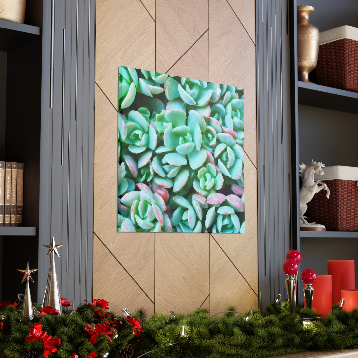 Green Beauties - Canvas - Succulent