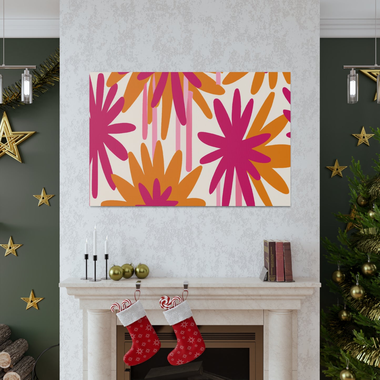 'The Wild Floral Dash' - Floral Canvas