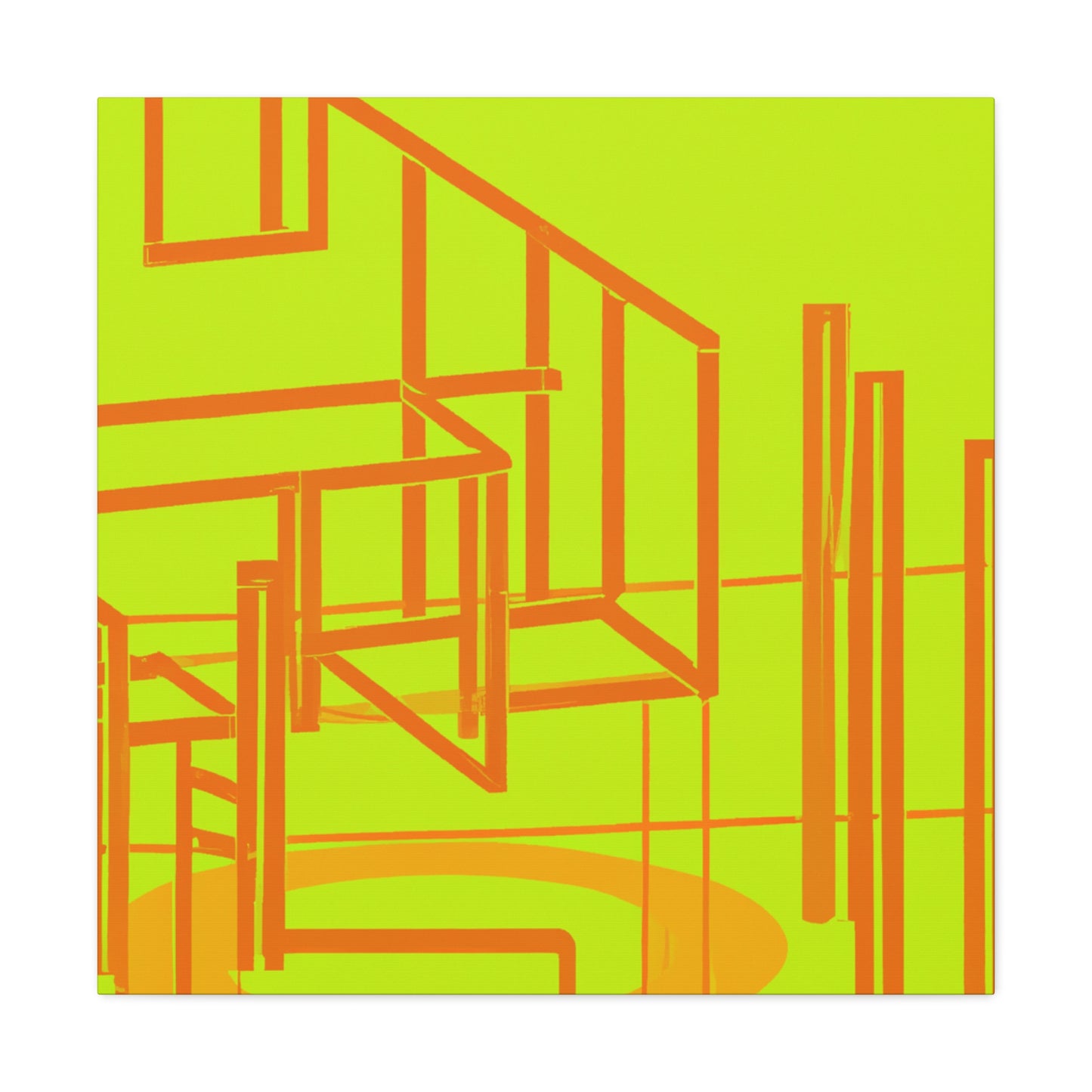 Neon Structure - Canvas - Architectural