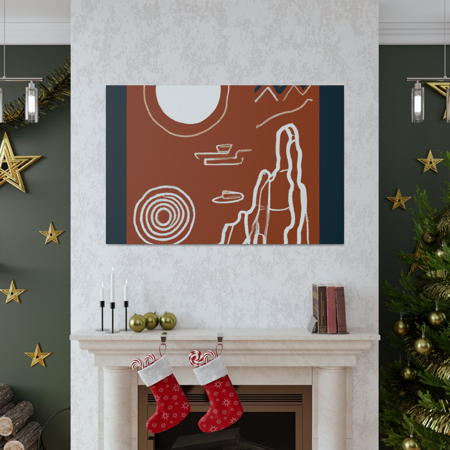 "Specklefluff" - Midcentury Canvas