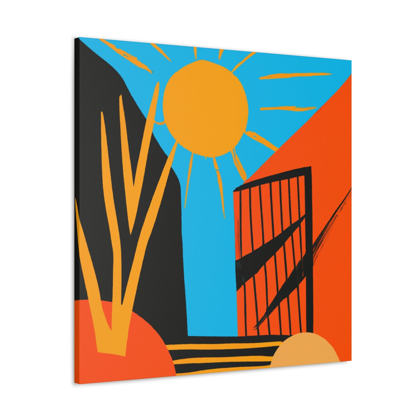 Rusty Reflection- Midcentury - Canvas