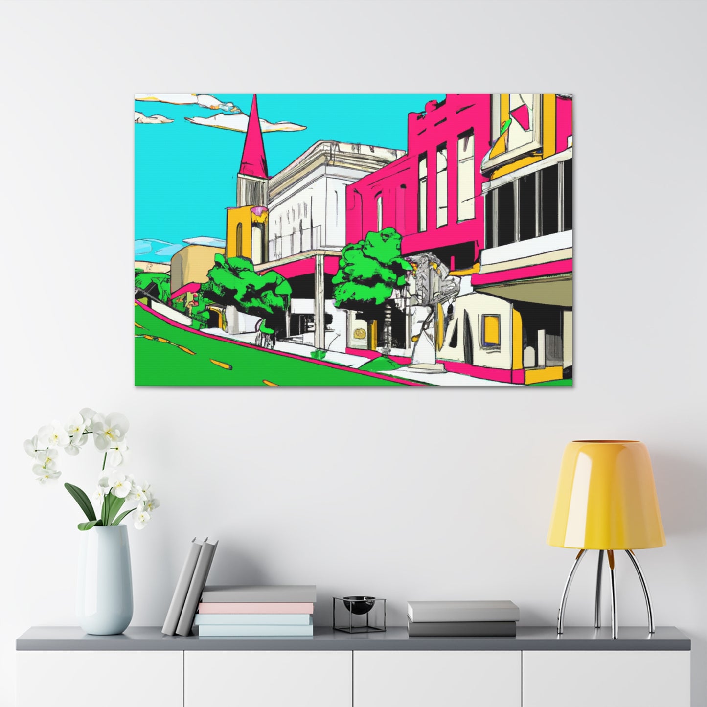 Moonlight Drive-In. - Pop Art Canvas