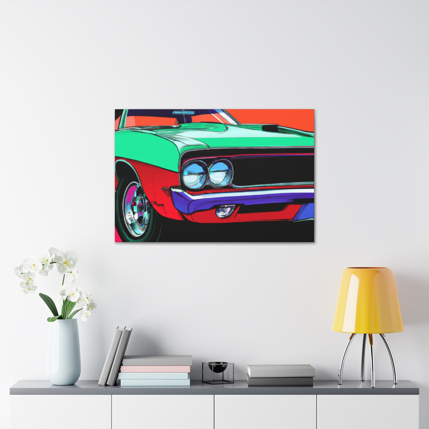 Blaze of Glory - Automobile - Canvas
