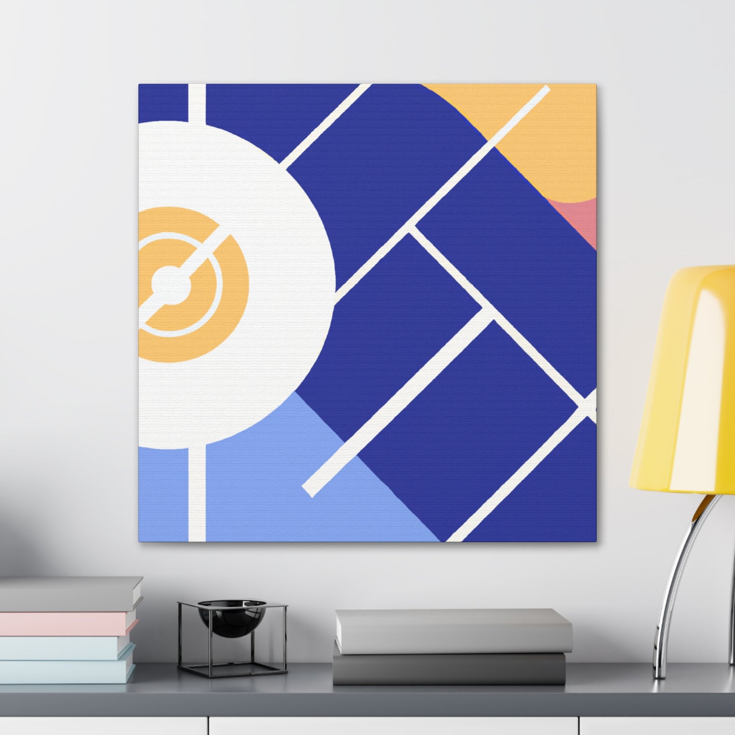 Sputnik Cityscape - Midcentury - Canvas