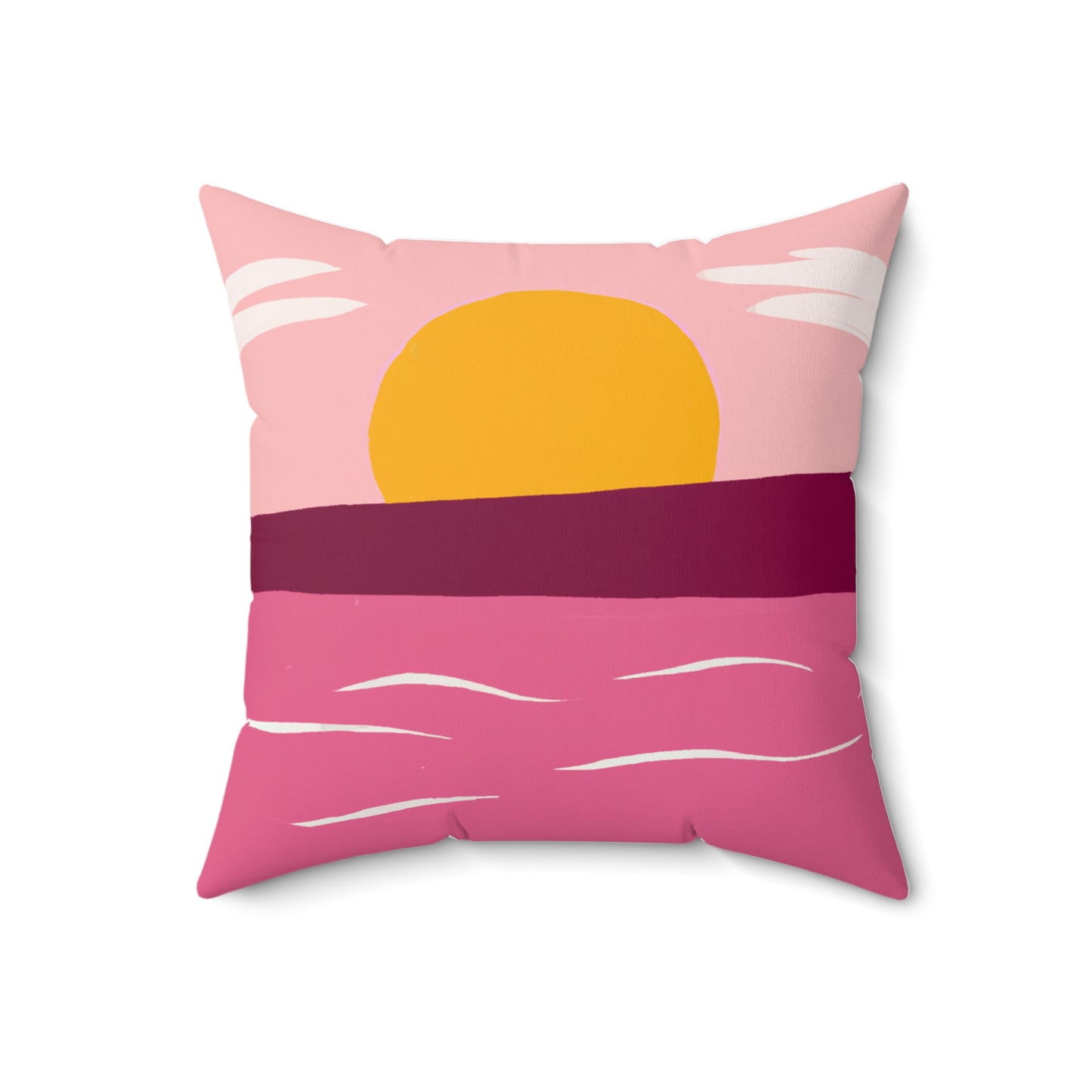 Spun Polyester Square Pillow