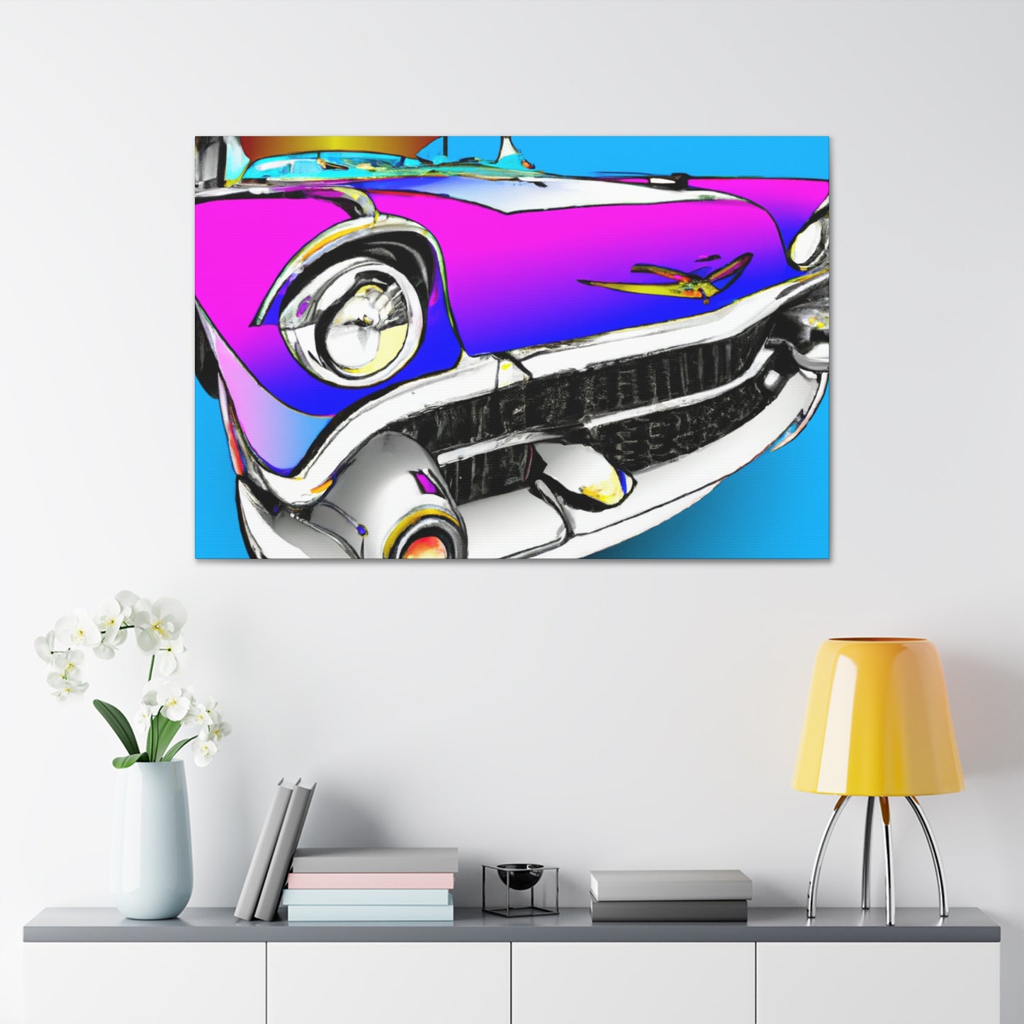 "Classic Car Story" - Automobile Canvas