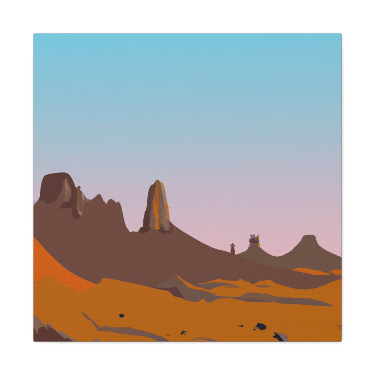 Sahara Oasis - Landscape - Canvas