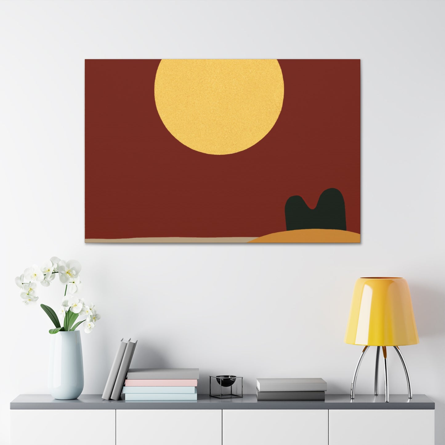 Peeking Ears - Midcentury Canvas