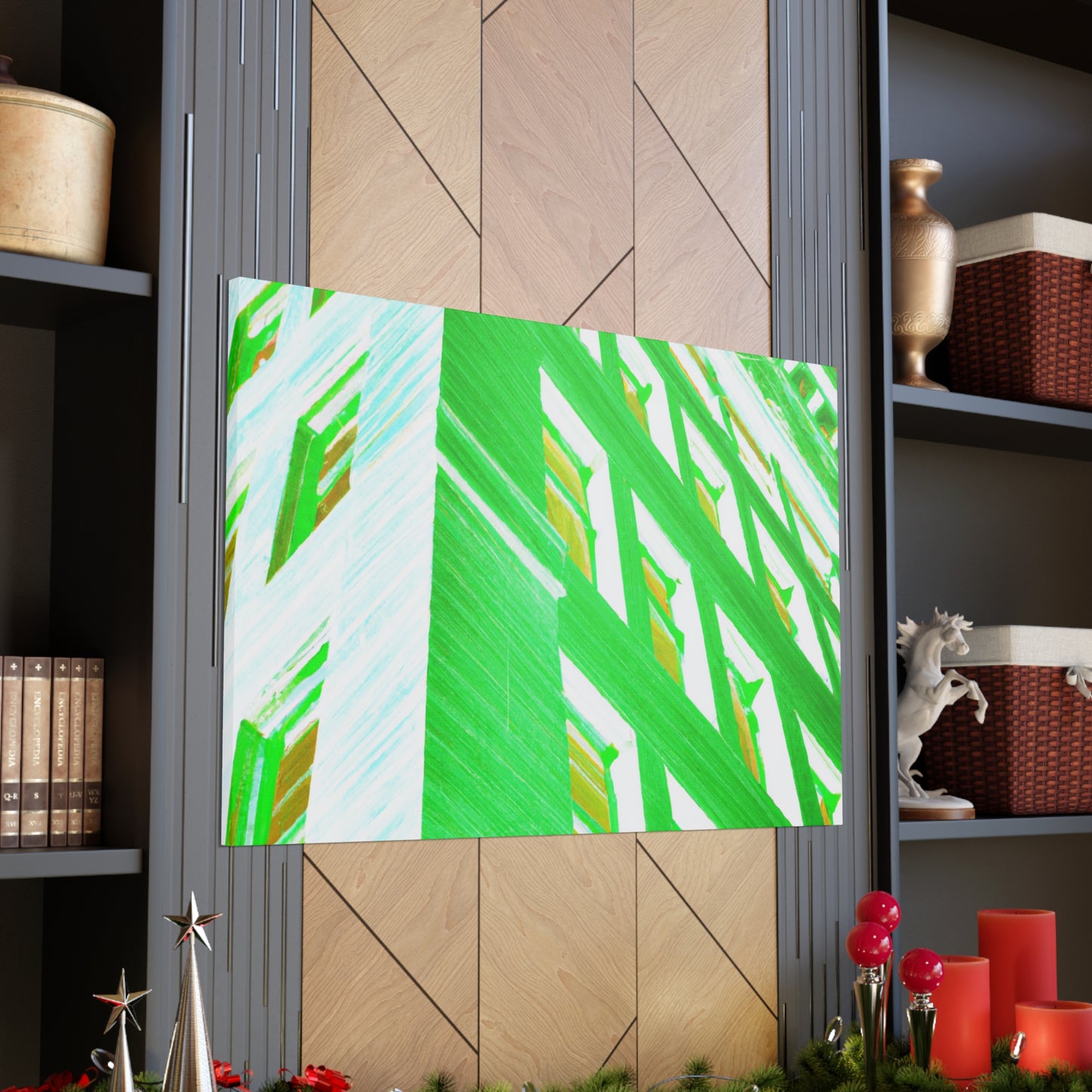 Neon Skyscraper - Architectural Canvas Pop Art