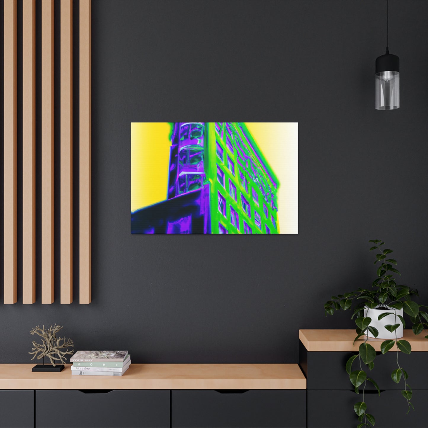"Futuristic Geoforms" - Architectural Canvas