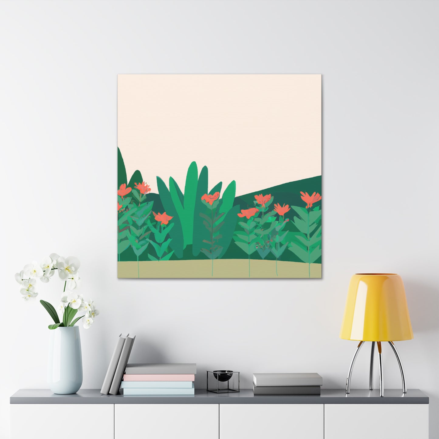 Butterfly Blooms Landscape - Canvas