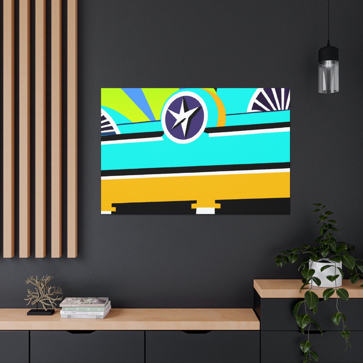"The 'Rocket Ride' Drive-In Movie Experience" - Canvas - Pop Art