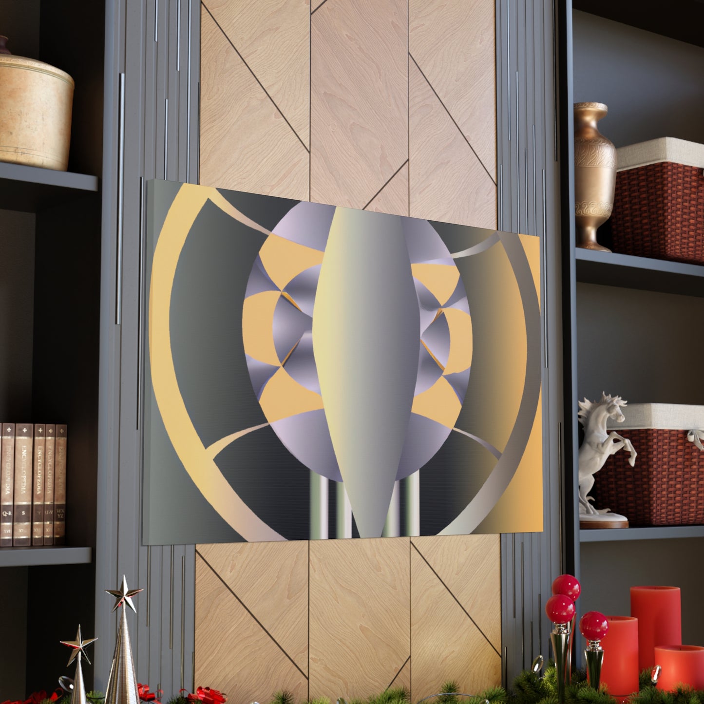 The Spire. - Retro Design Canvas Art Deco