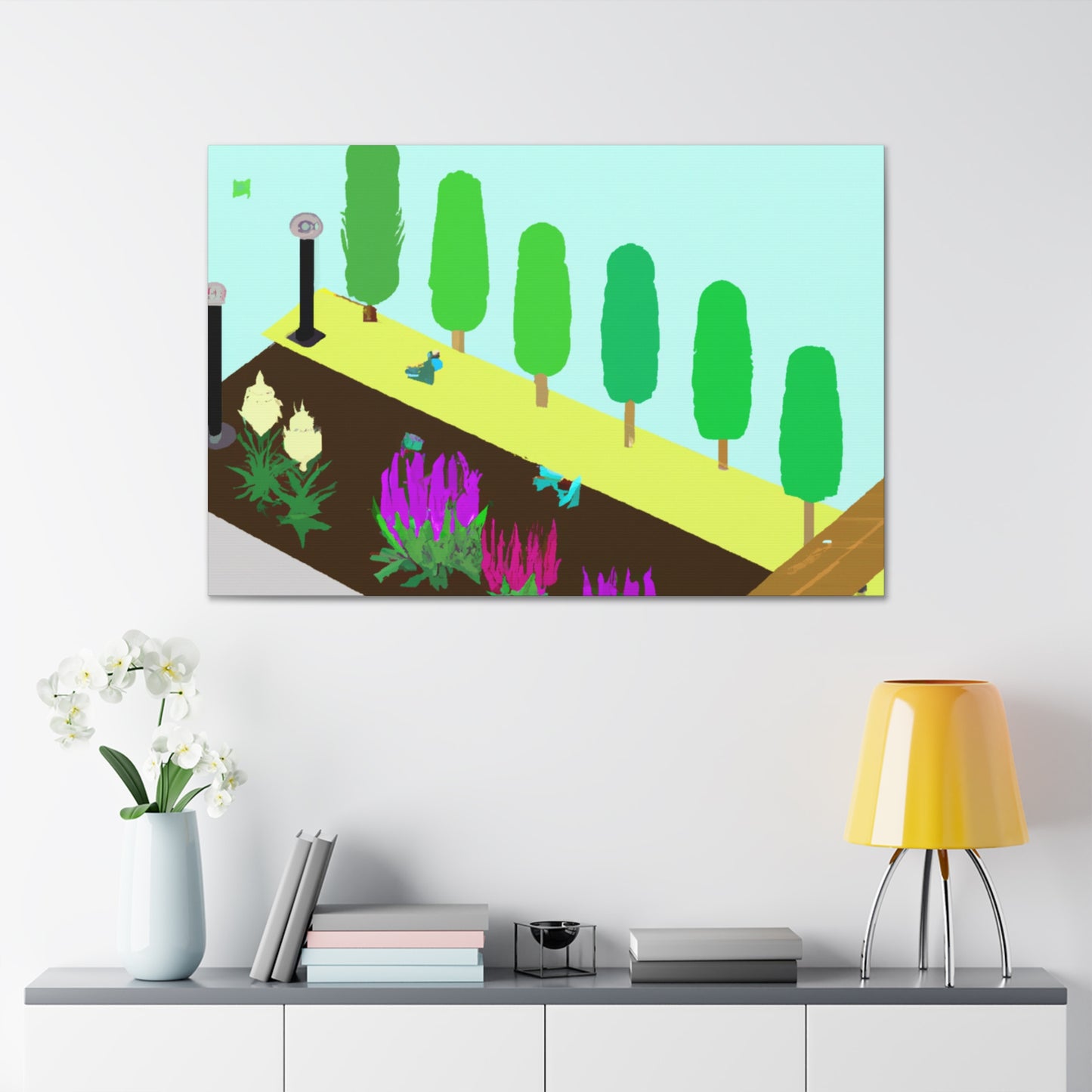 Sunflower Sunrise Landscape - Canvas