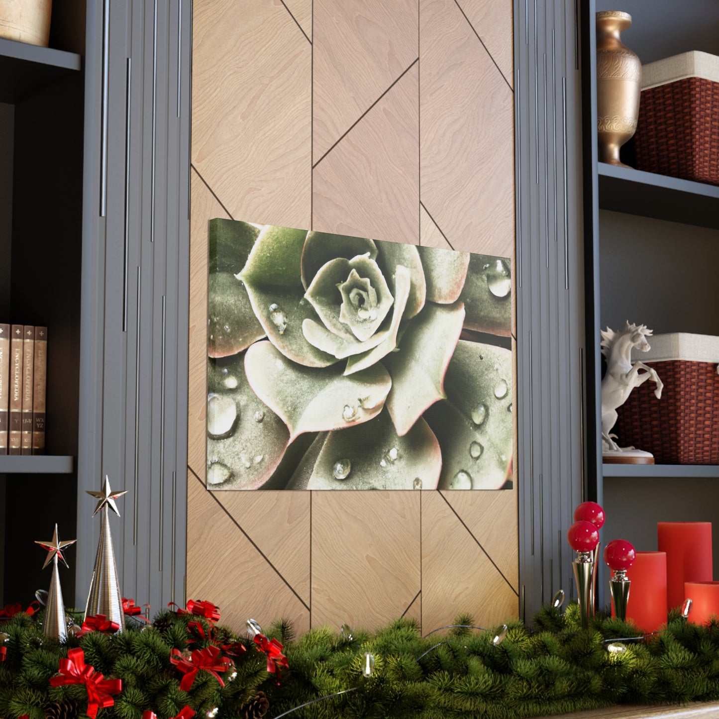 Neutral Close Up - Canvas - Succulent