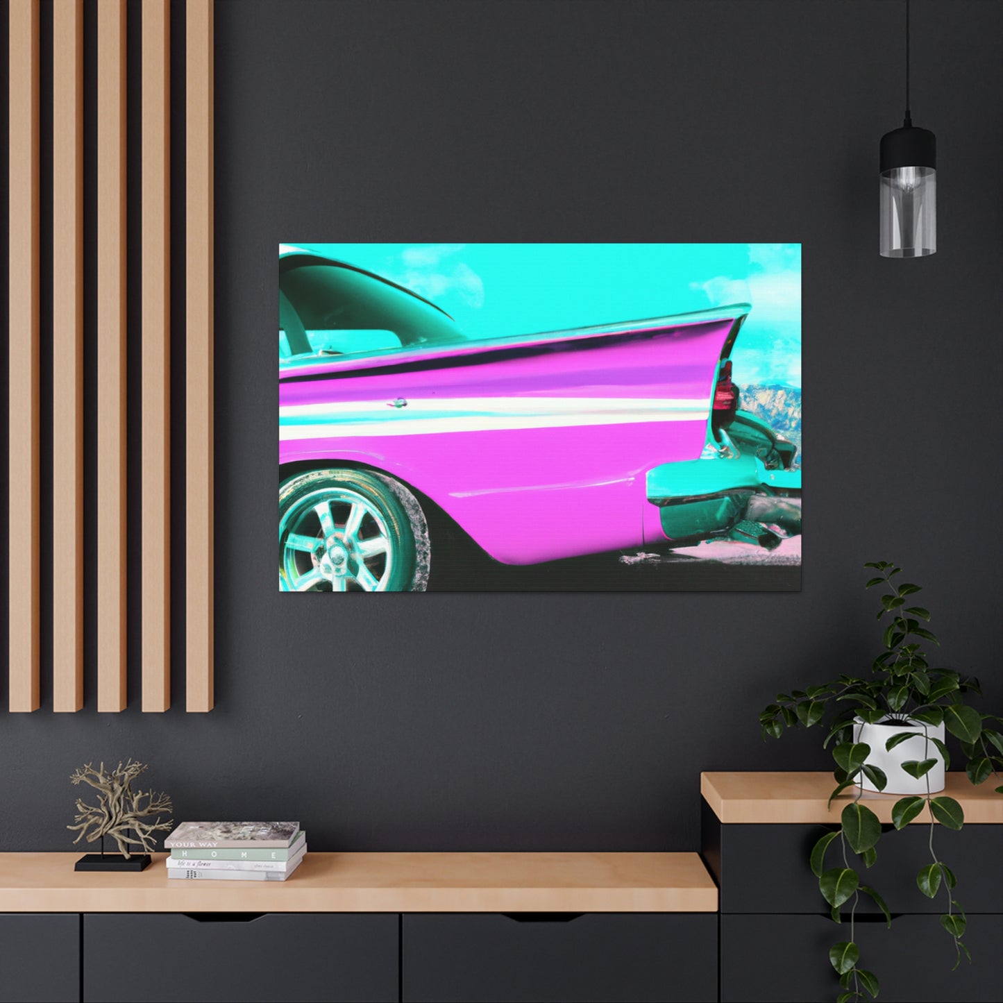 "Classic Speedway" - Automobile Canvas