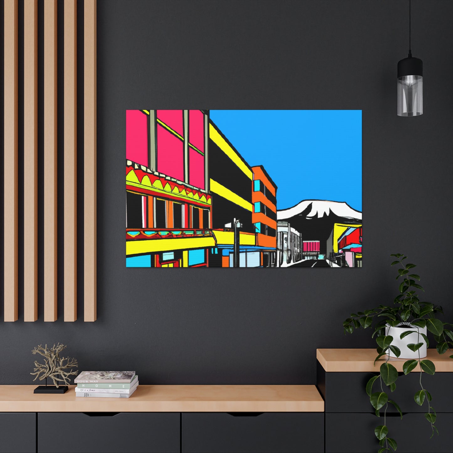 Rock 'n' Roll Avenue - Architectural Canvas Pop Art