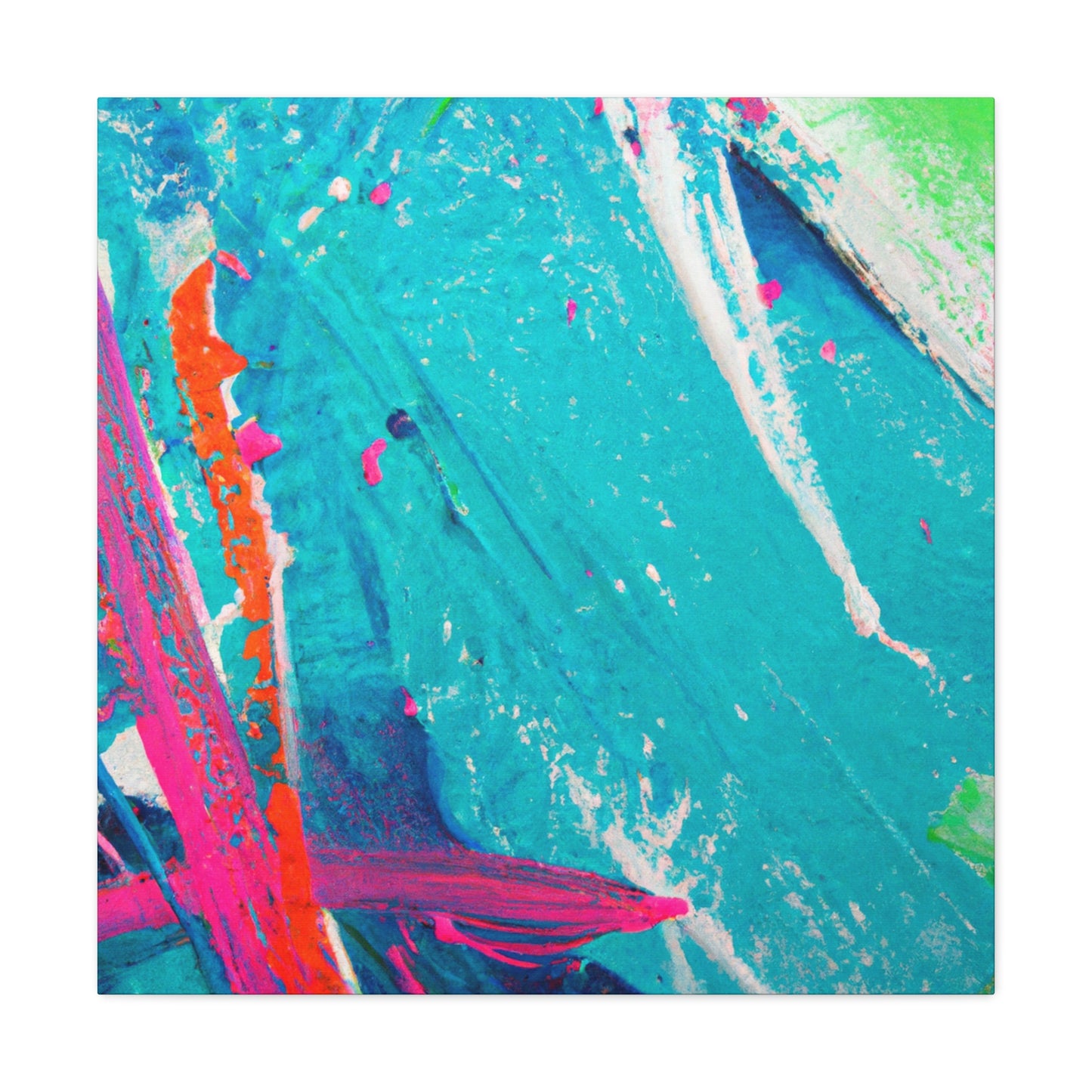 Aqua Lung- Abstract Canvas
