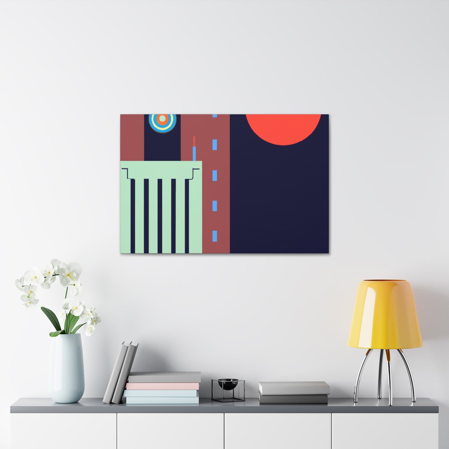 Vibrant Burst - Midcentury - Canvas
