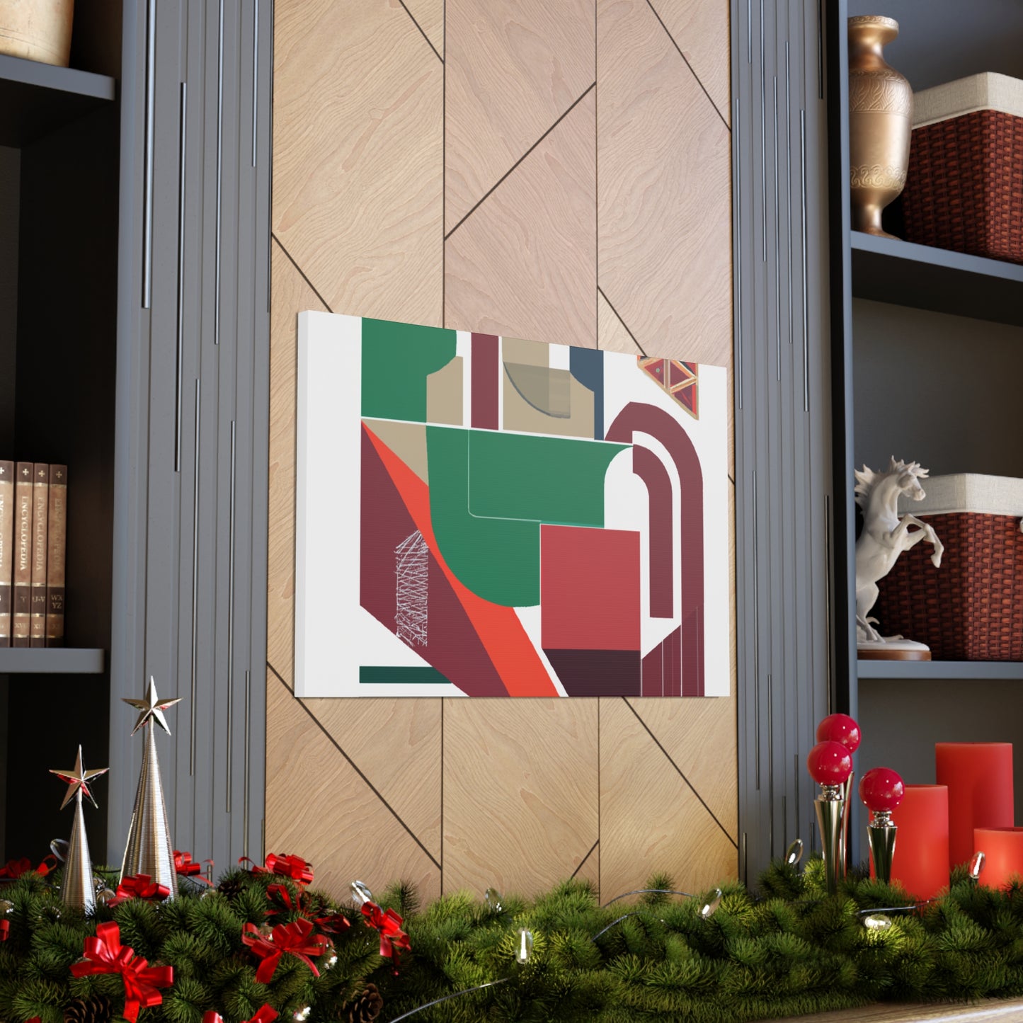 Giraffeon. - Midcentury Modern Canvas