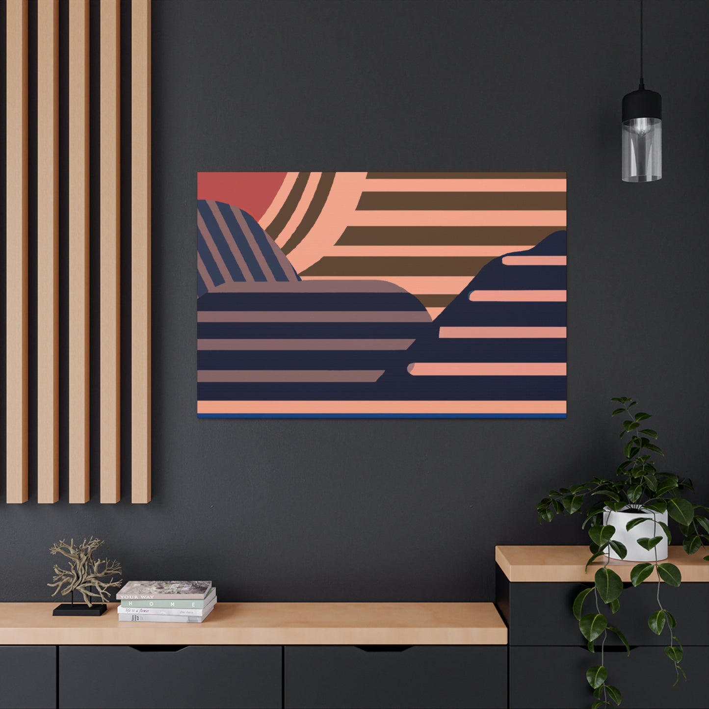 Horizontal Motion - Midcentury Canvas