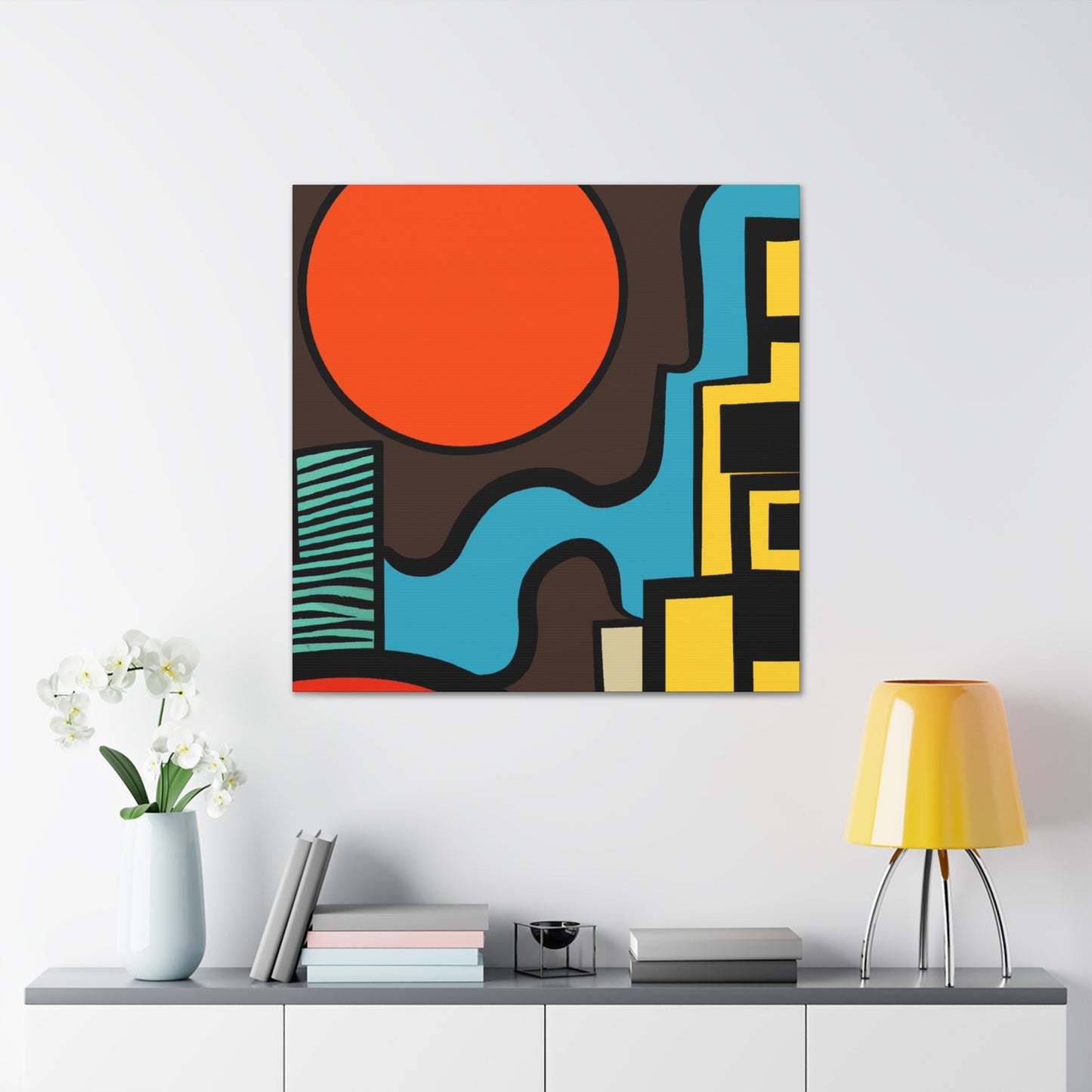 Fading Sunlight - Midcentury - Canvas