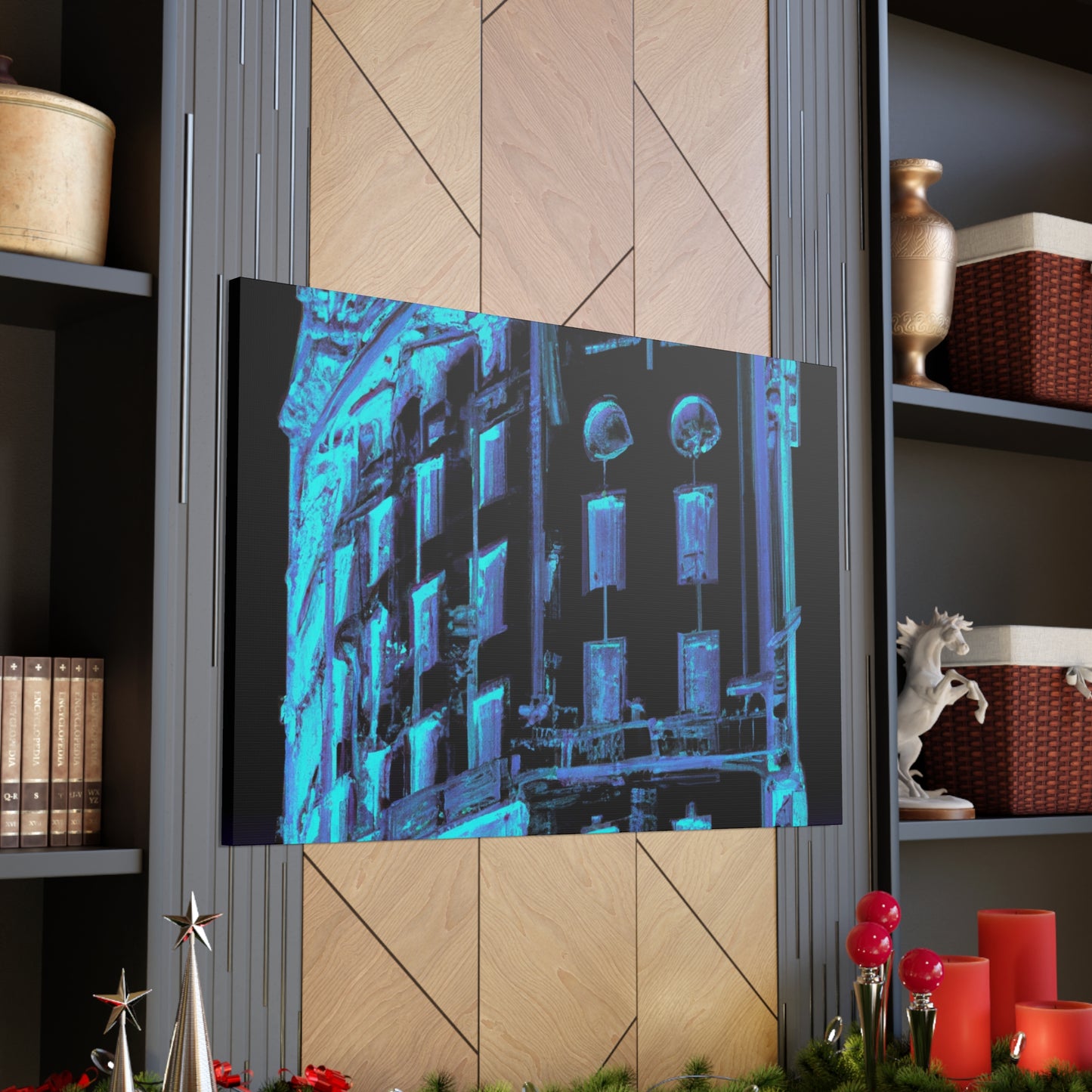 "The Gilded Futurism of the Art Deco Cityscape." - Canvas