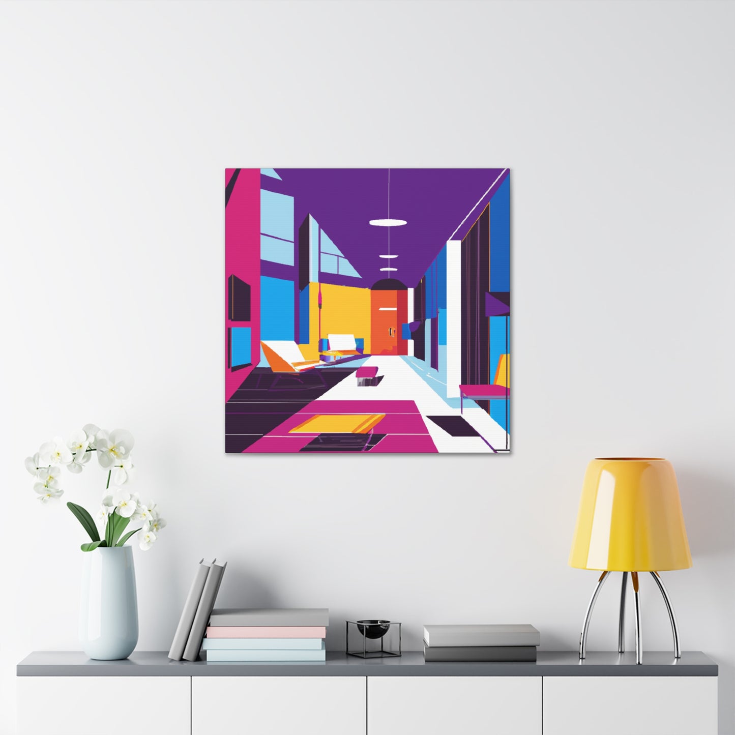 Atomic Radiance - Midcentury - Canvas