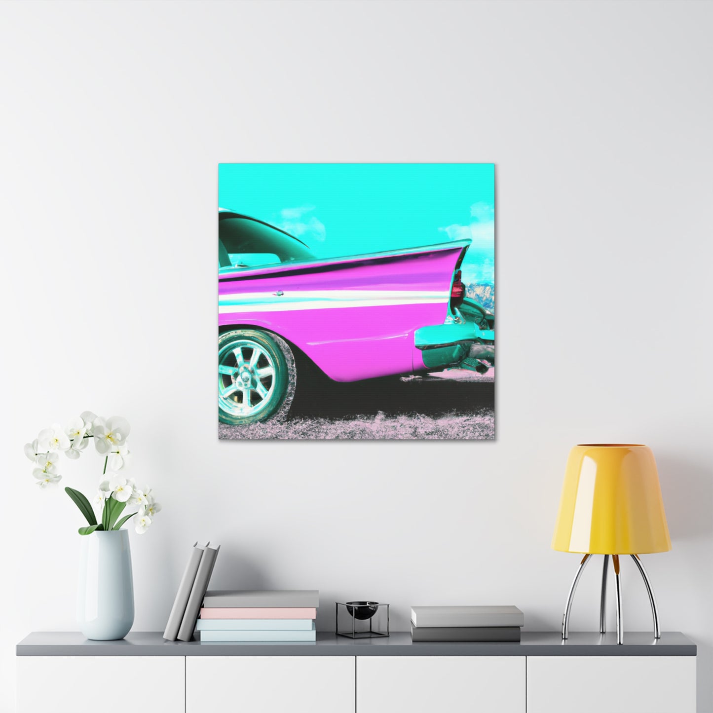 "Classic Speedway" - Automobile Canvas