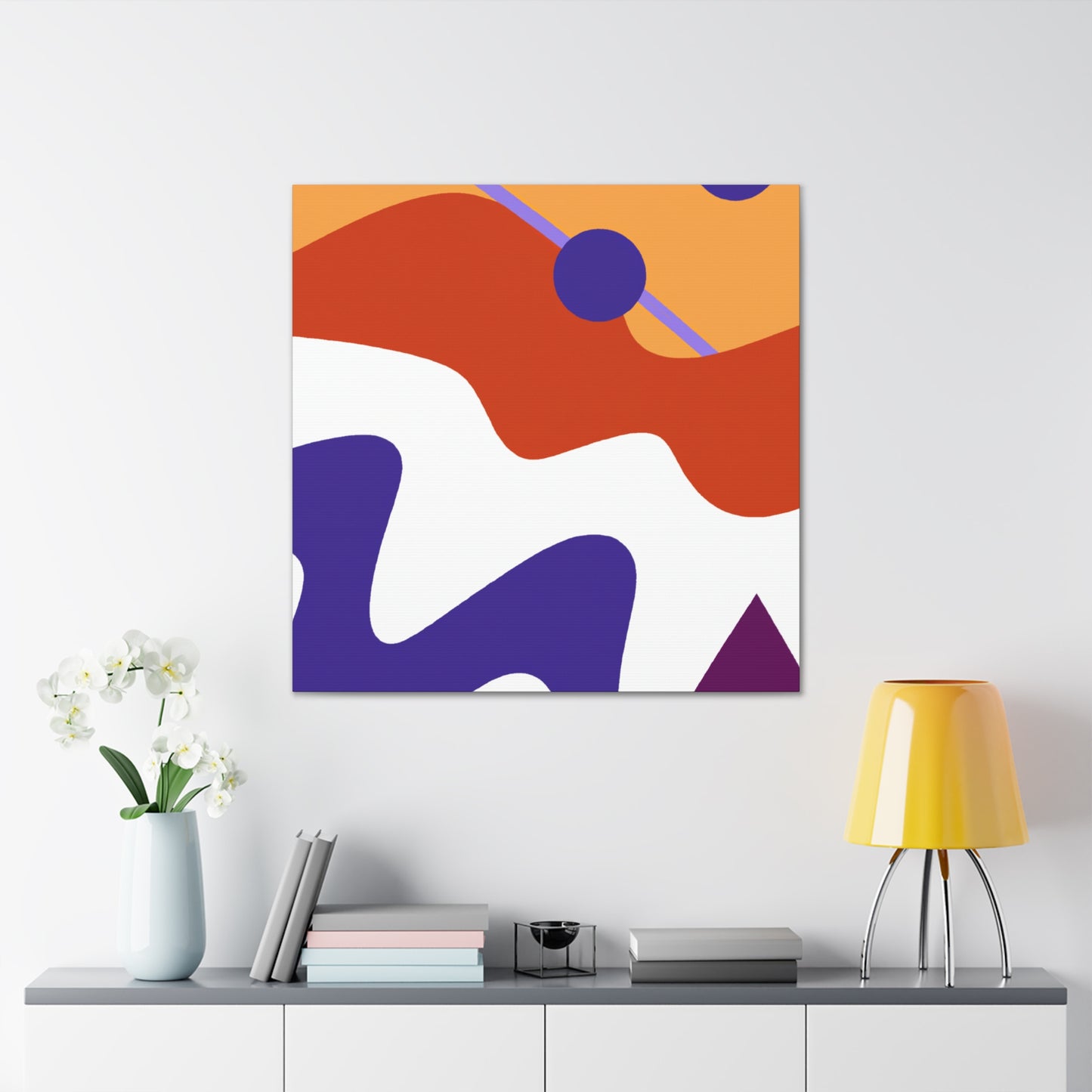 Twinners in the Sky- Midcentury - Canvas