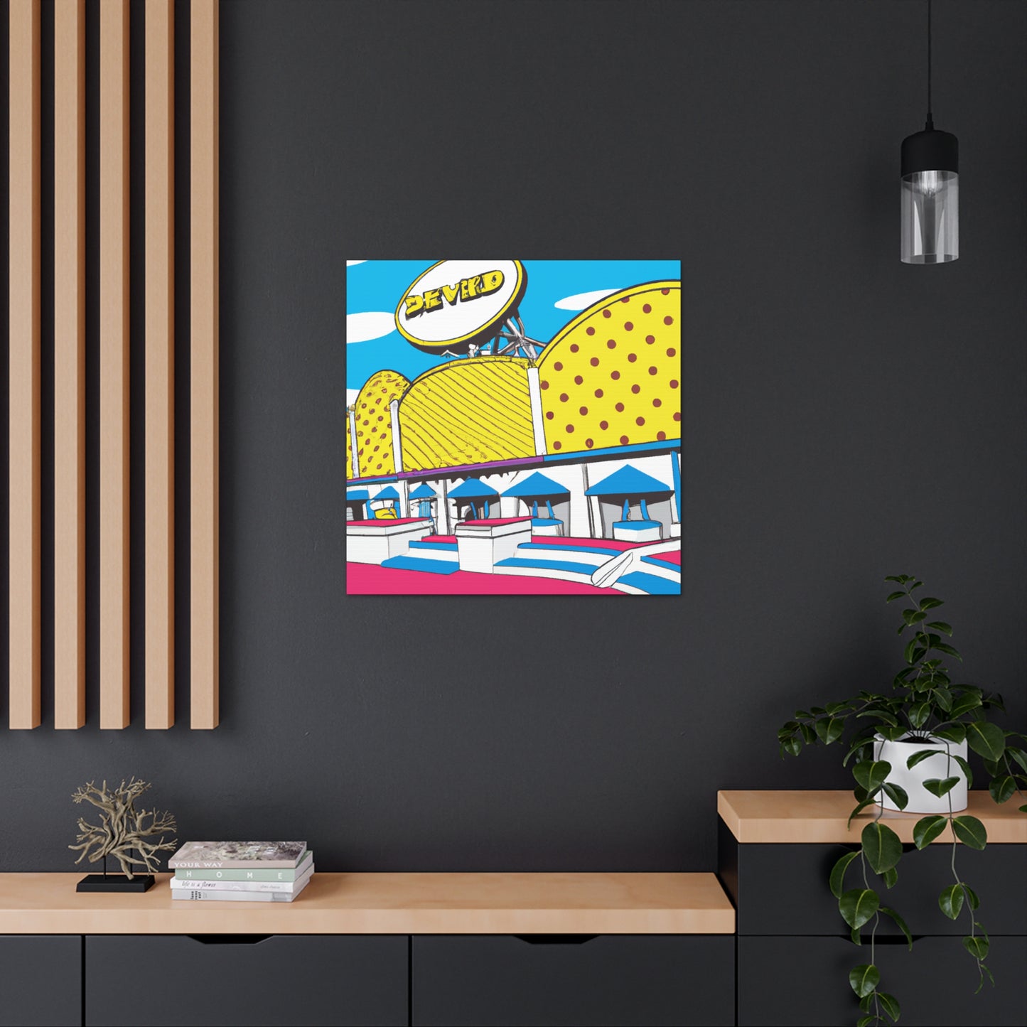 Boardwalk Pinball Palace - Canvas Pop Art