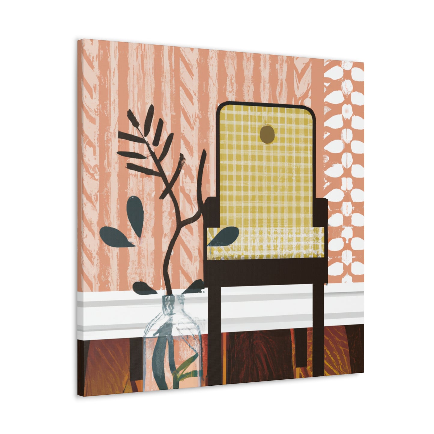 Splendid Pronged Cat - Midcentury Canvas