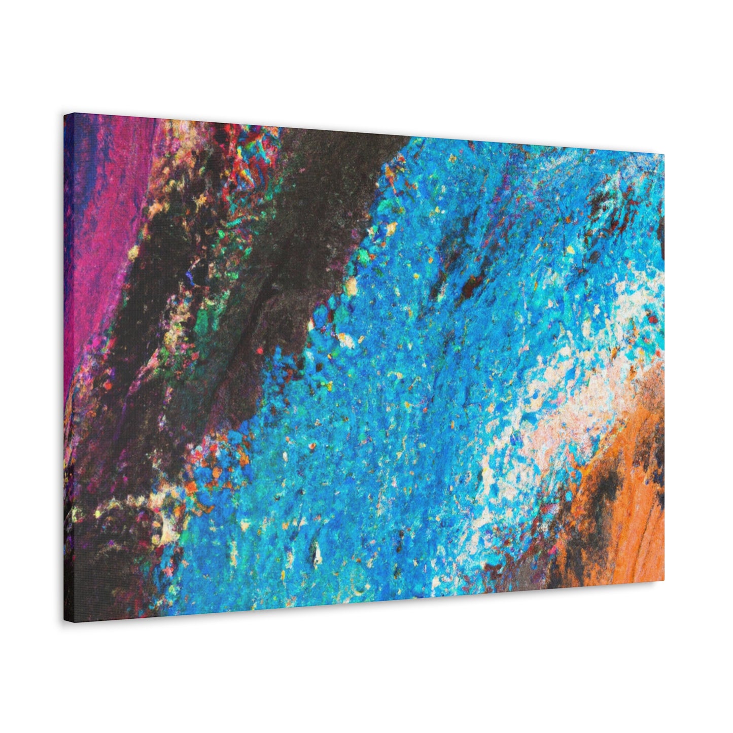 Blue Stream - Abstract Canvas