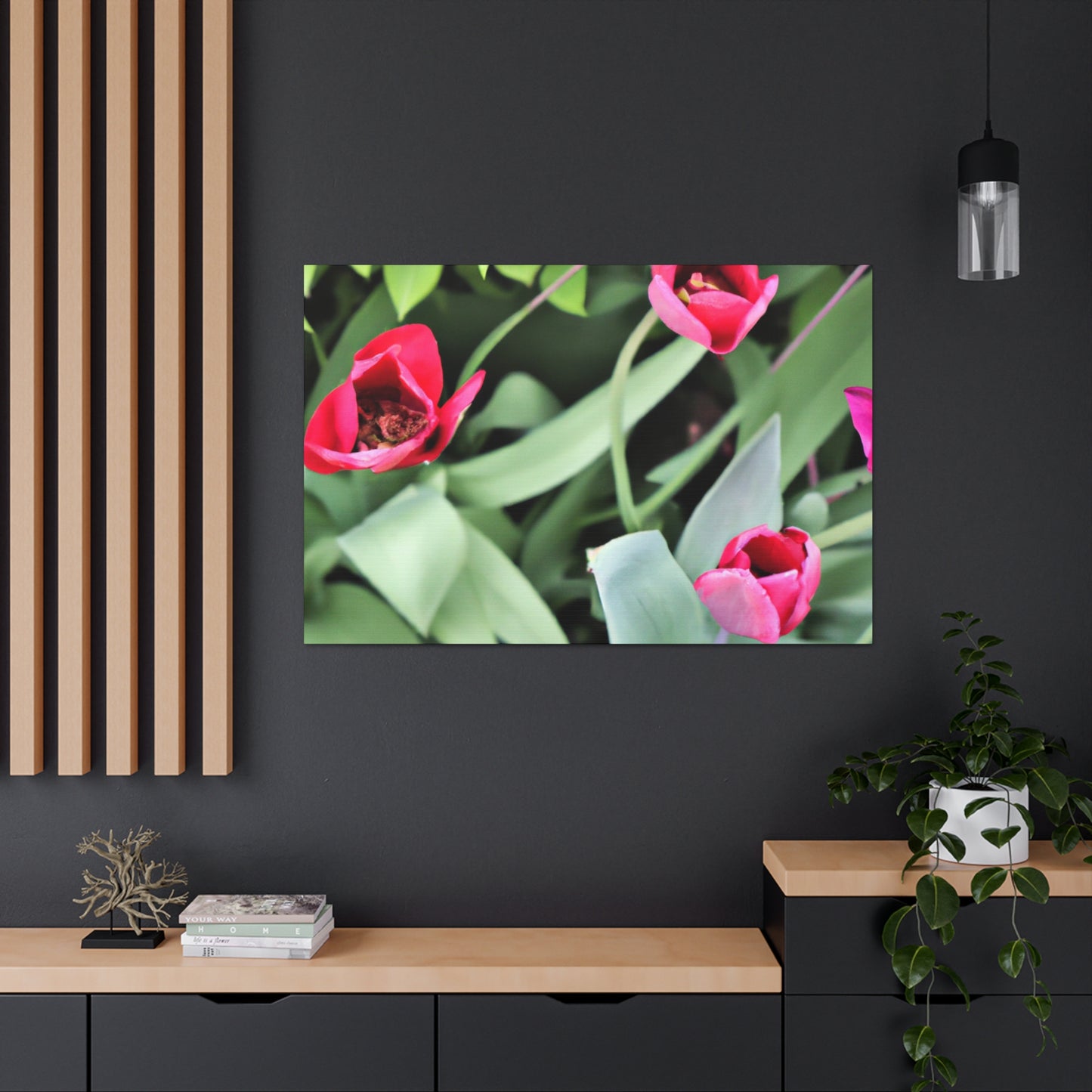 Pink Pop Ups - Canvas - Floral