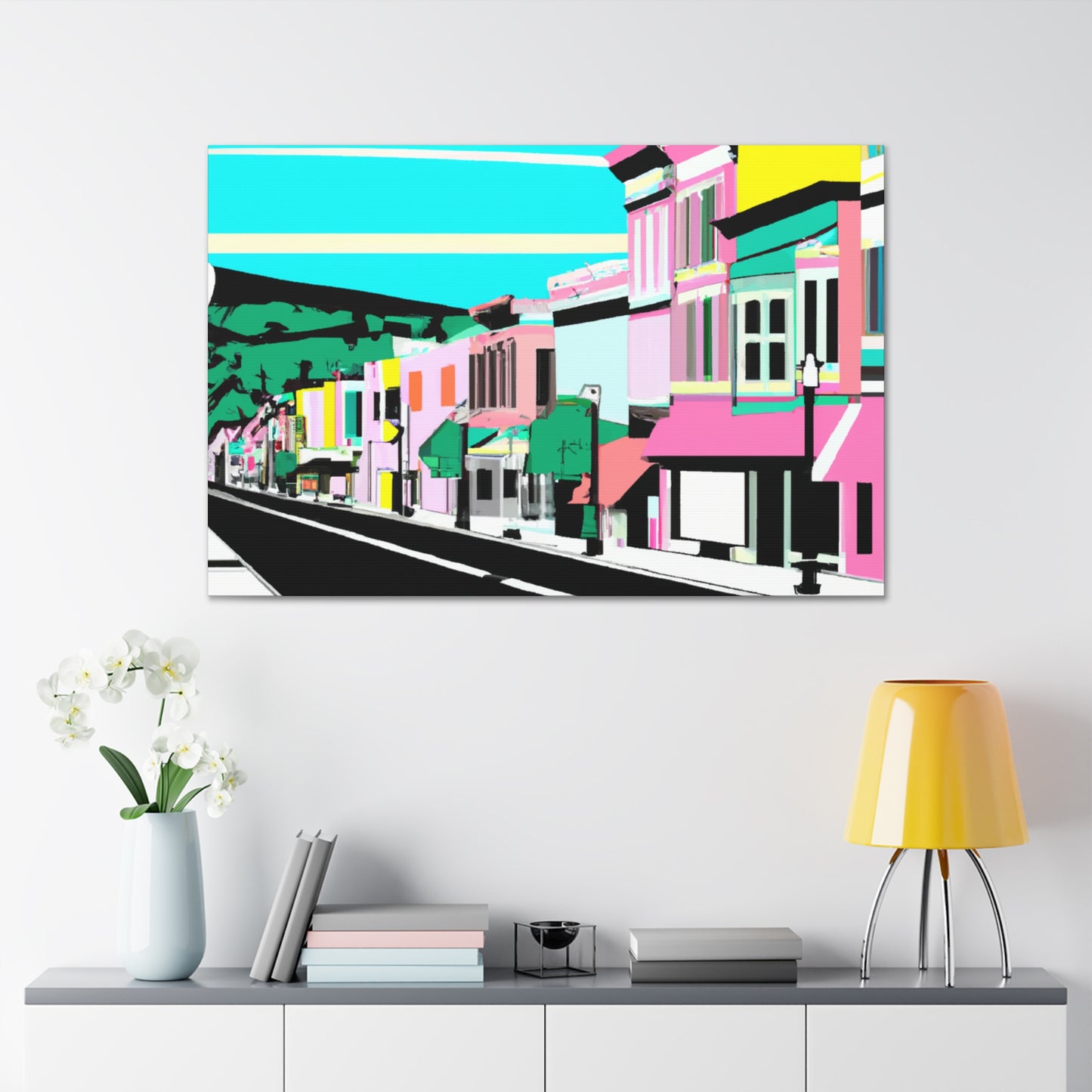 Pleasant Boulevard - Architectural Canvas Pop Art