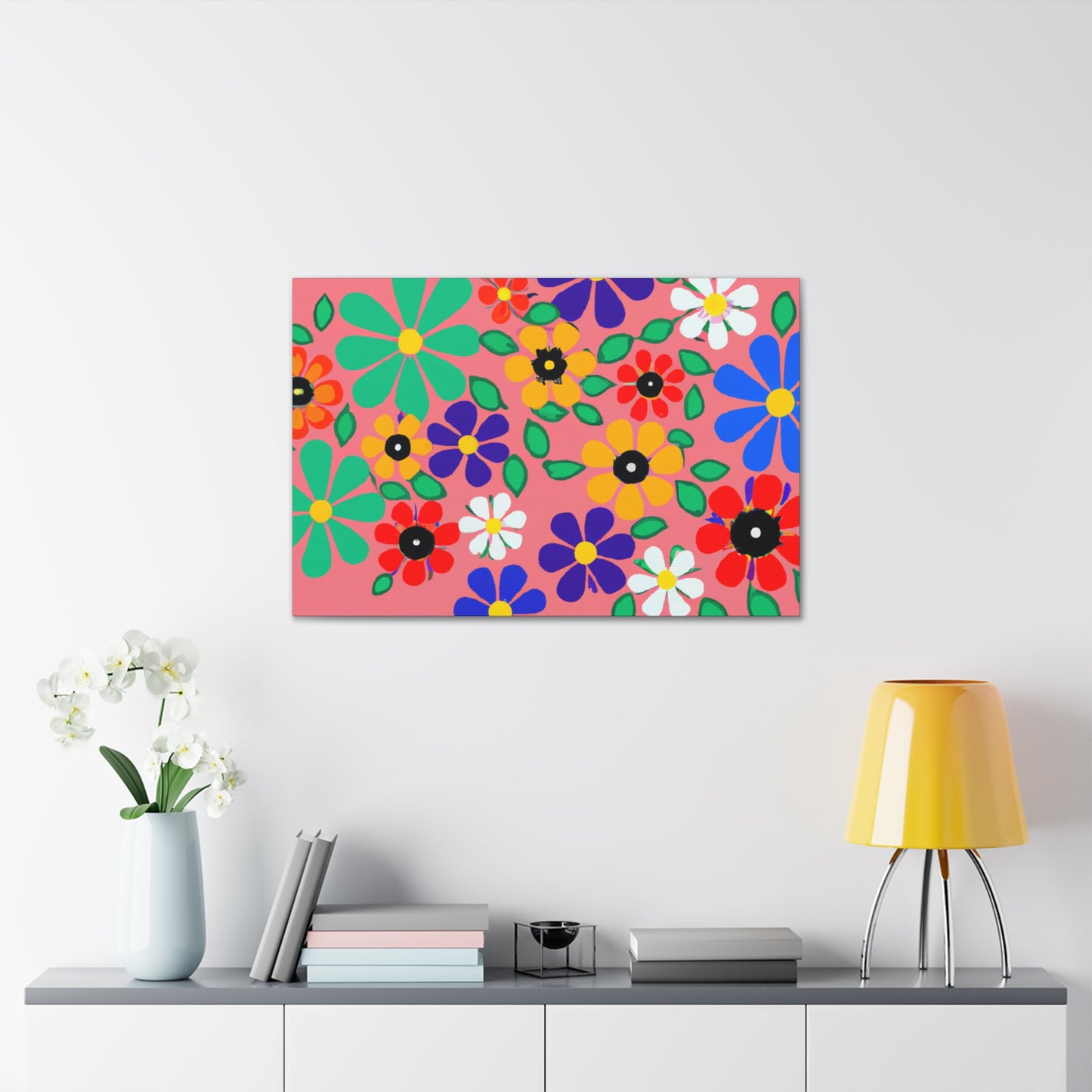Primrose - Floral. - Canvas