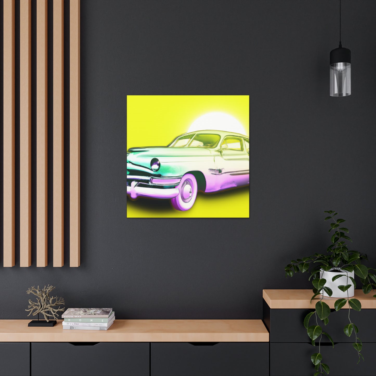 Classic Car Reflection -Automobile Canvas