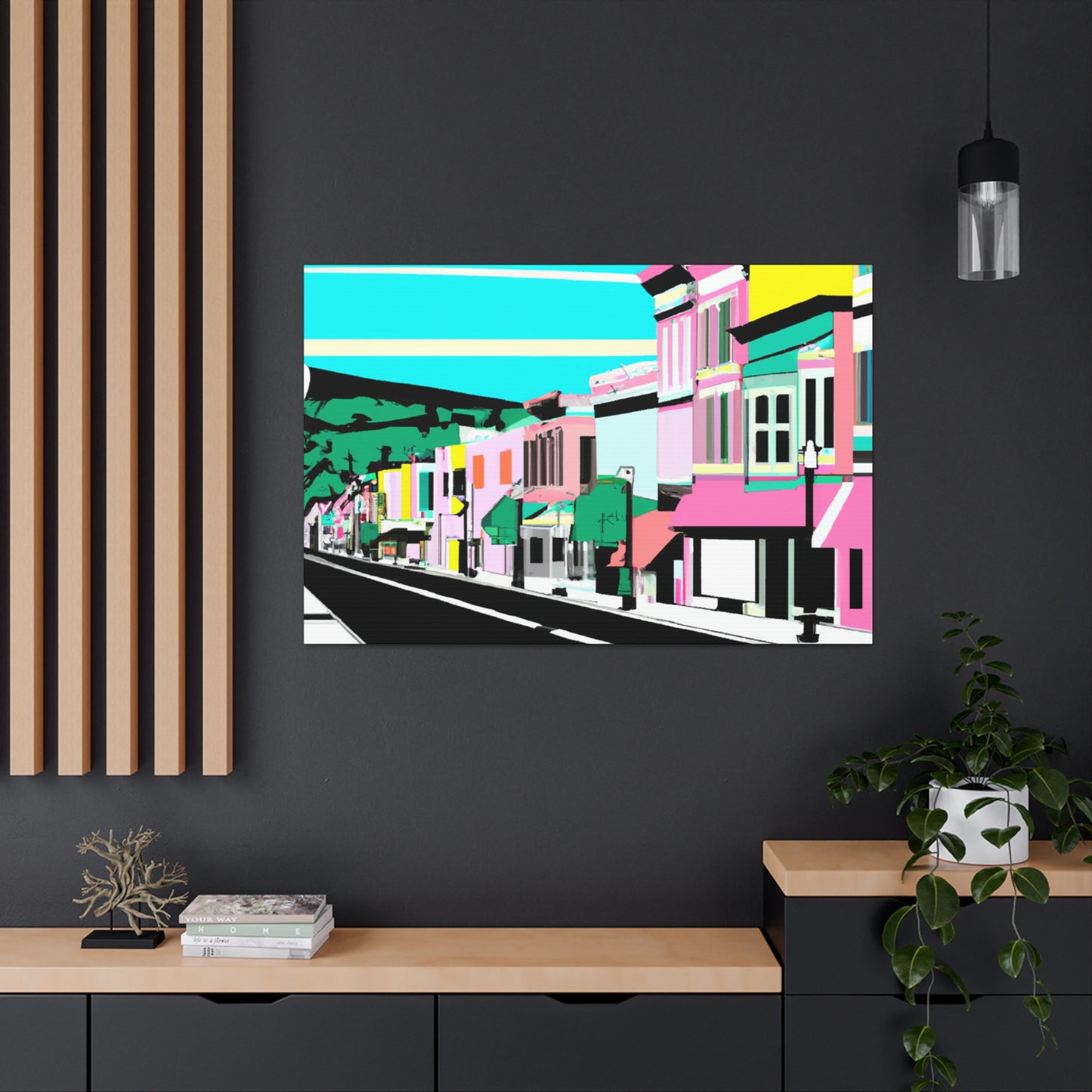 Pleasant Boulevard - Architectural Canvas Pop Art