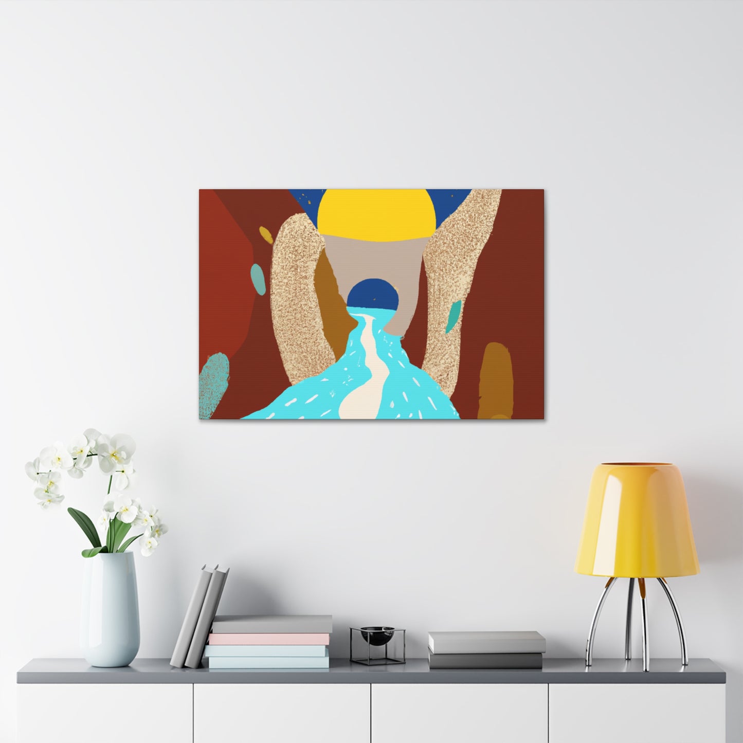 River Canyon - Midcentury Canvas