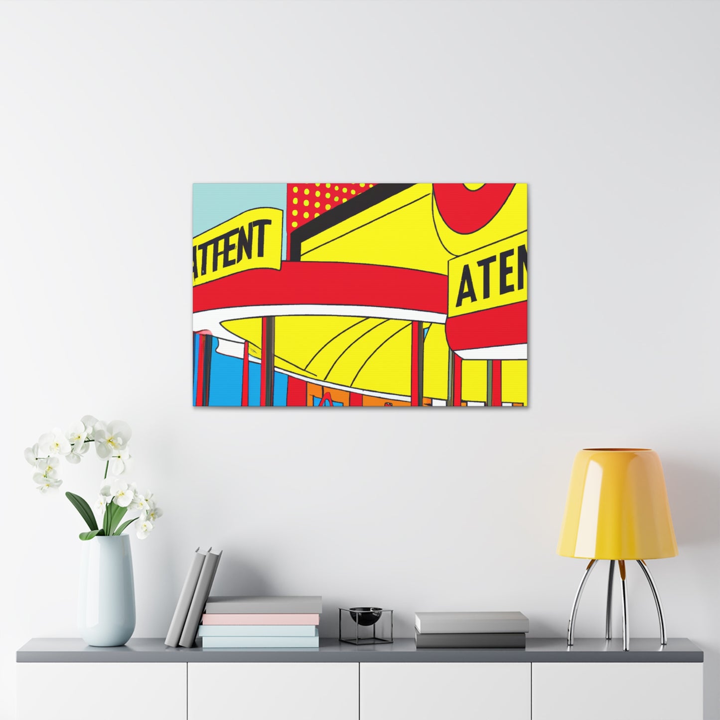 Retro-o-rama Amusement Arcade. - Architectural Canvas Pop Art