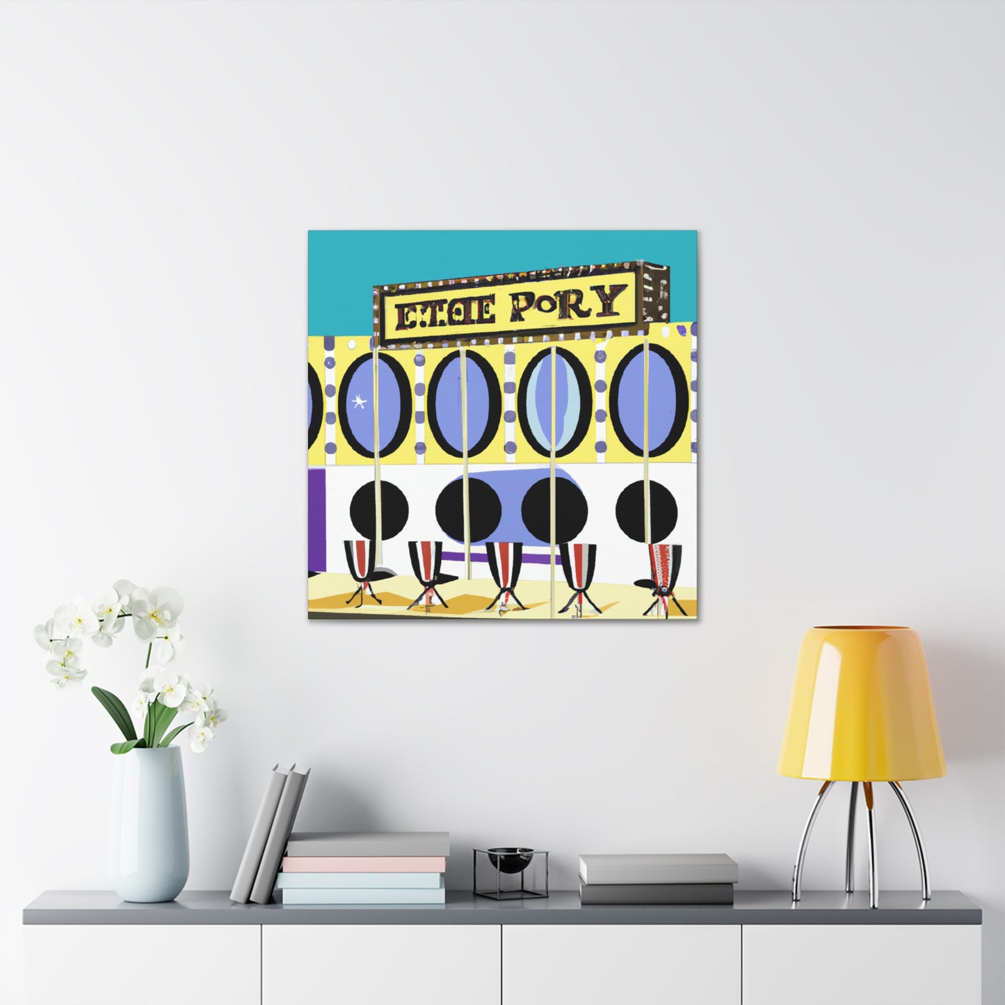 Kwik-Peep Mirror Shop. - Canvas - Pop Art