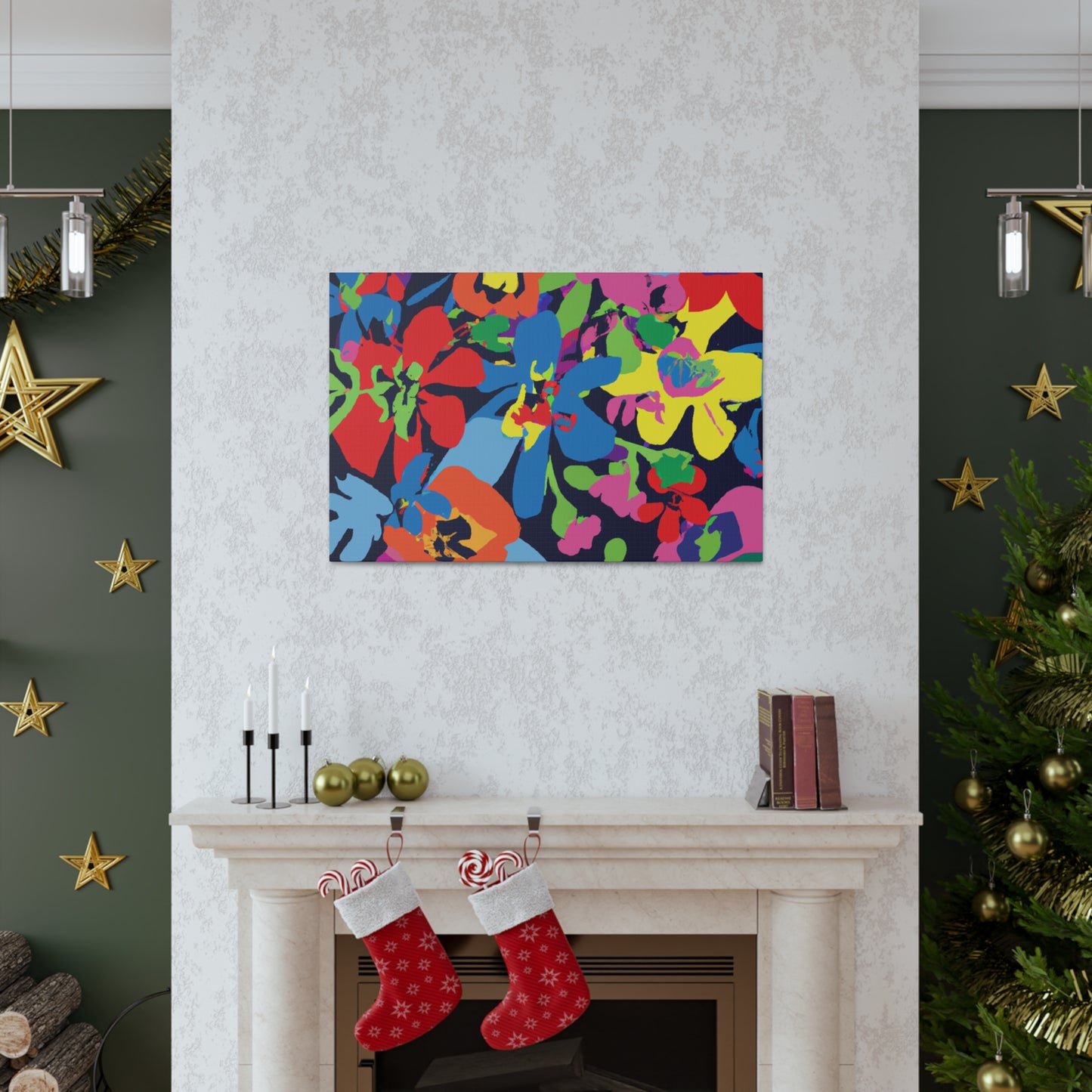 Flower Power Petal Push: - Floral Canvas