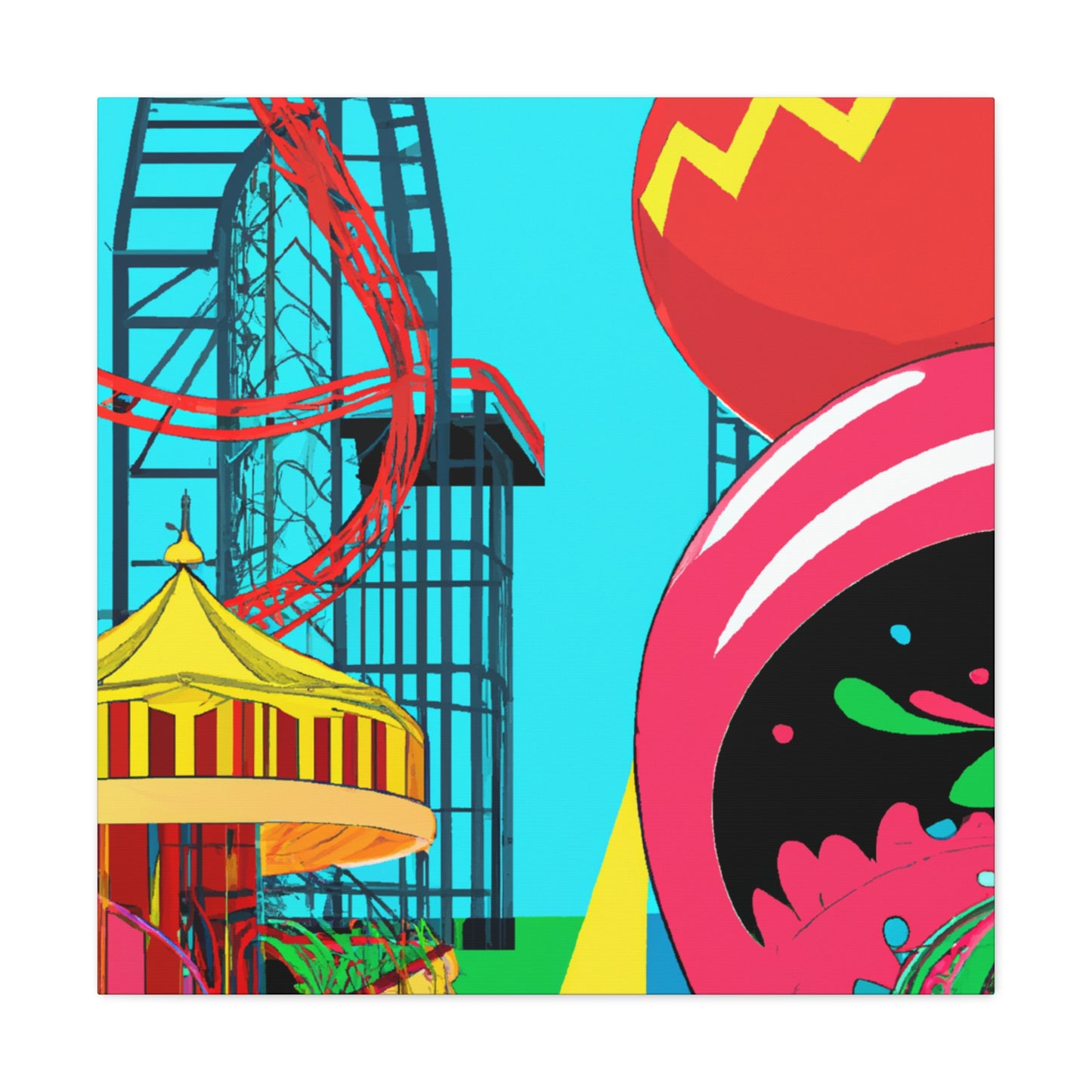 Funfair Craze - Amusement - Canvas