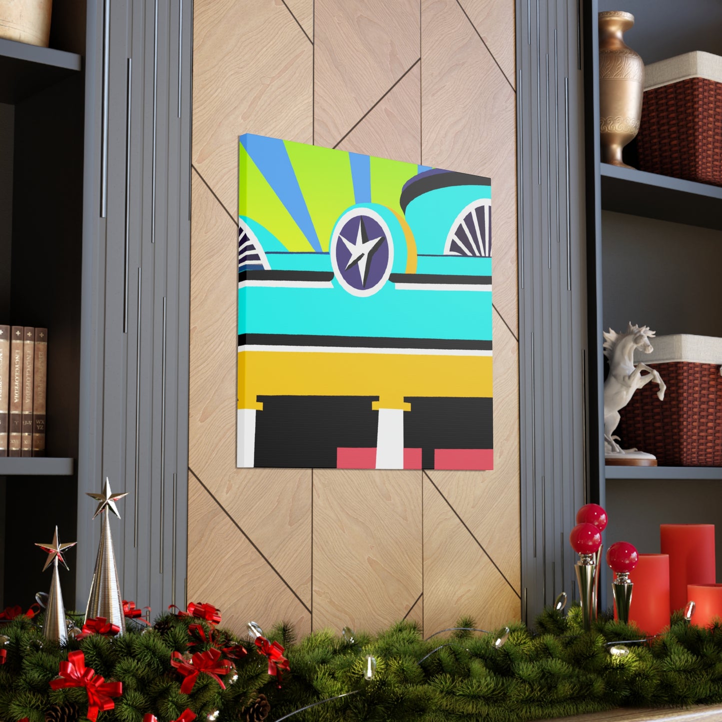 "The 'Rocket Ride' Drive-In Movie Experience" - Canvas - Pop Art