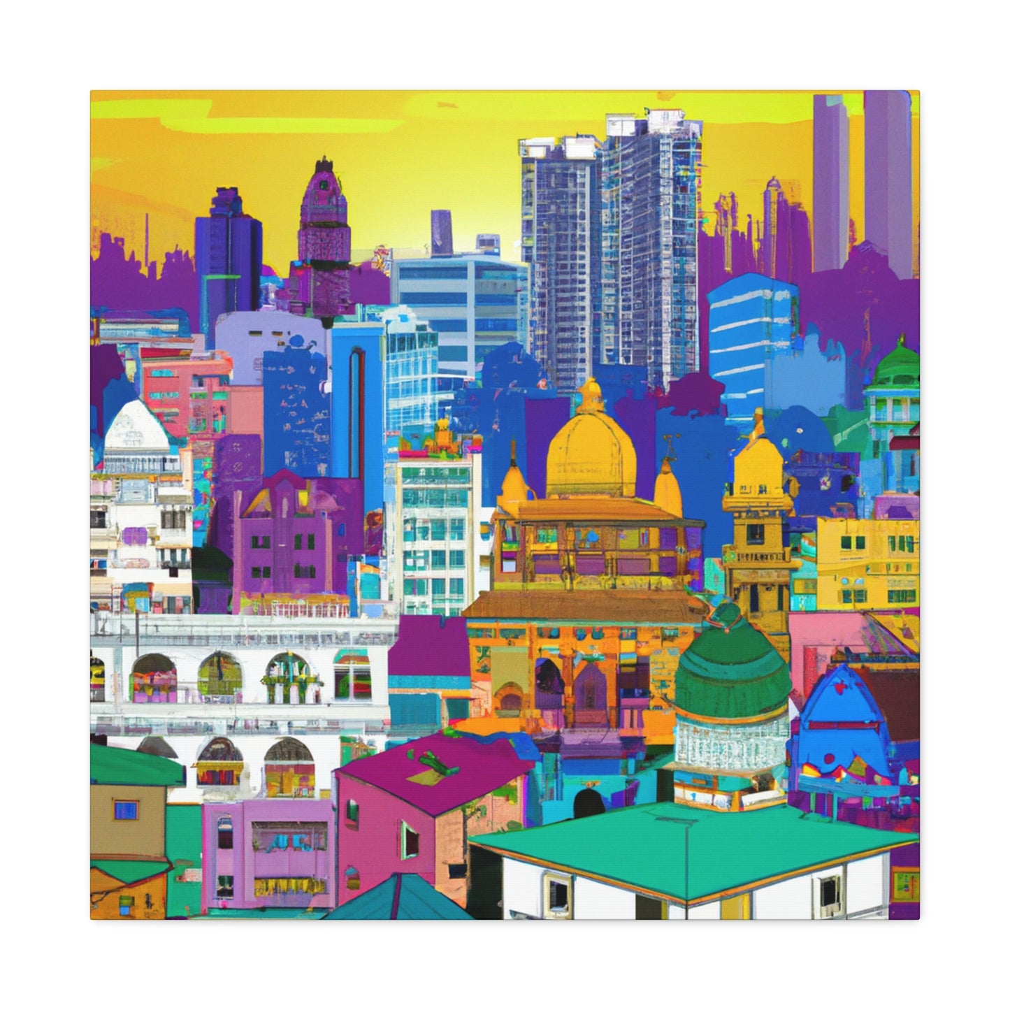 Taj Mahal - Destination India. - Canvas