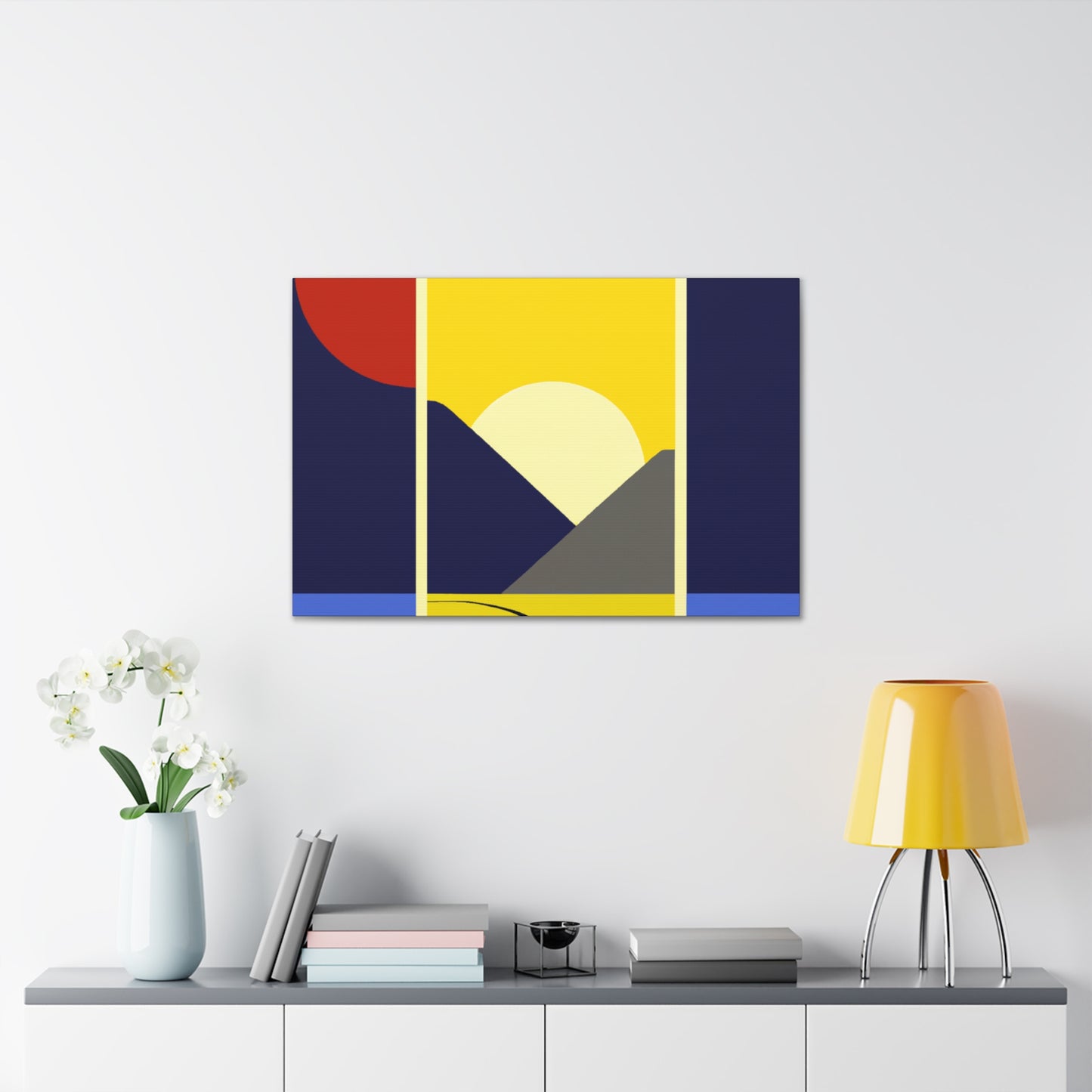 Sunrise IChing- Midcentury - Canvas