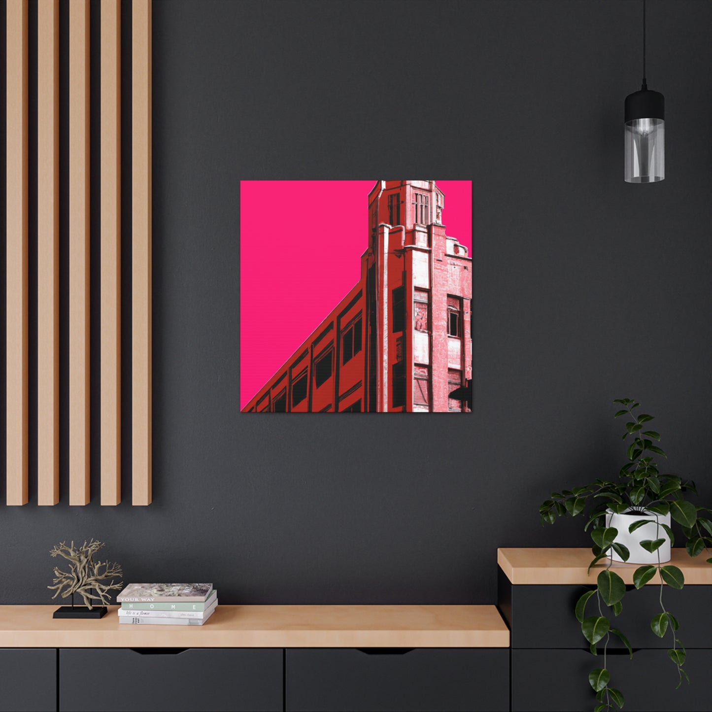 Straightup Splendor - The Visually Stunning Symmetry of Art Deco Architectural. - Canvas