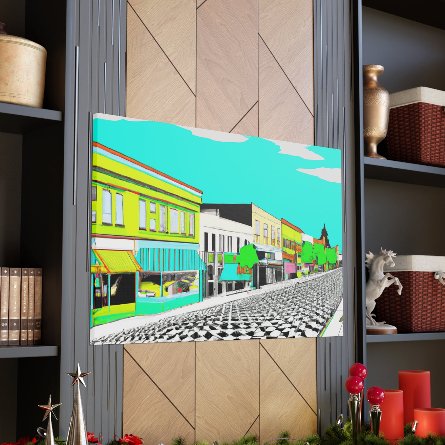 Streamlined Boulevard - Architectural Canvas - Pop Art