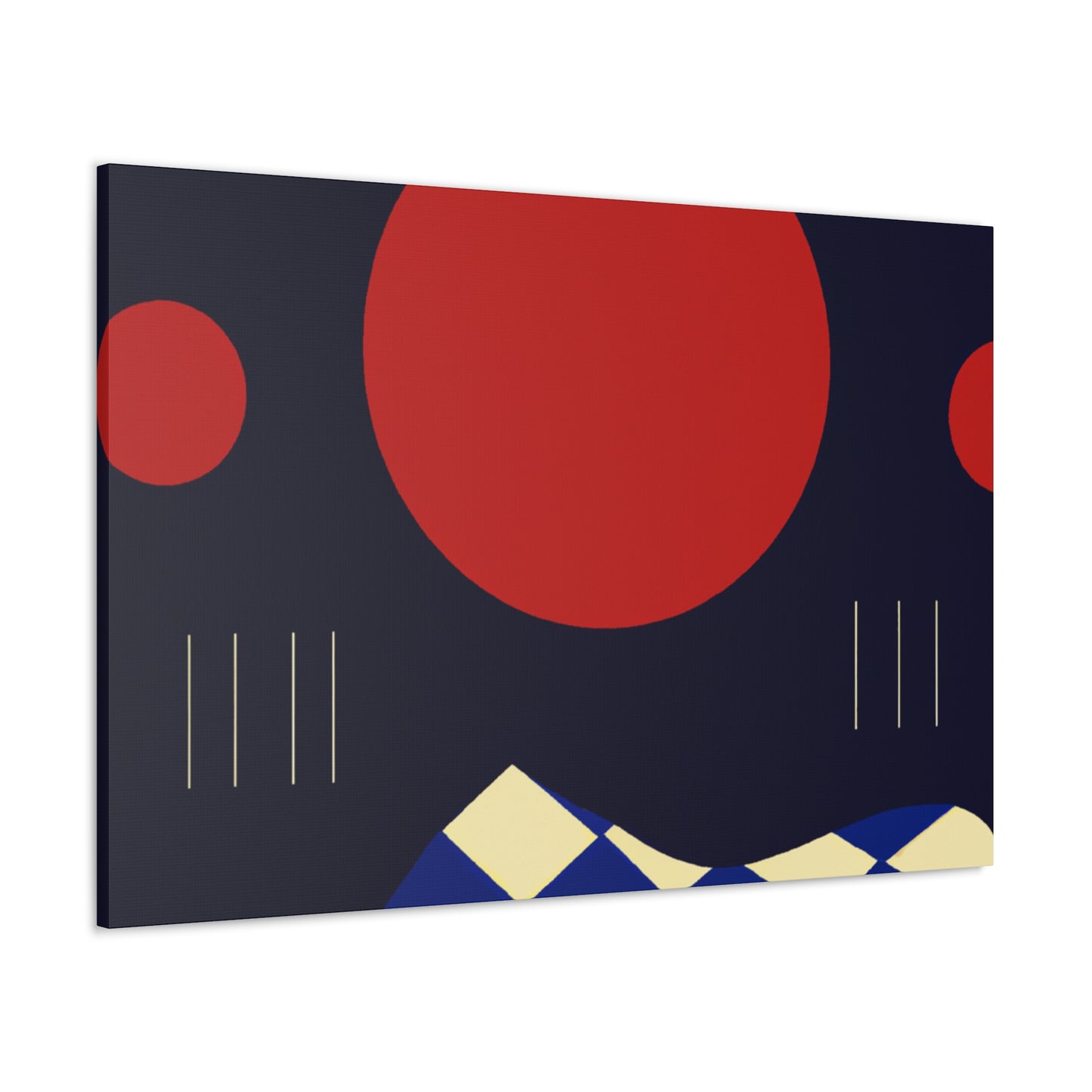 Red Sun - Midcentury Canvas